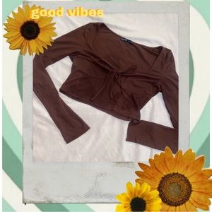 Dark Brown Long Sleeve Shirt